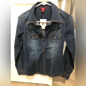 NWT Guess denim long sleeve shirt size S